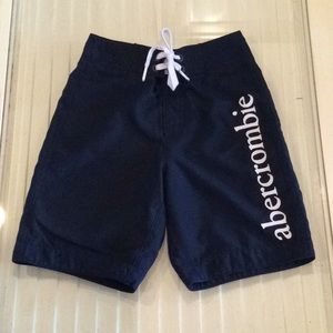 Navy Blue Abercrombie Kids Size M Swim Trunks